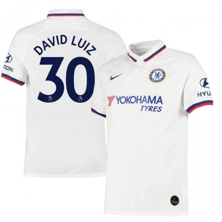 Fotballdrakt Chelsea DAVID LUIZ 30 Bortetrøye 2019-2020 Kortermet